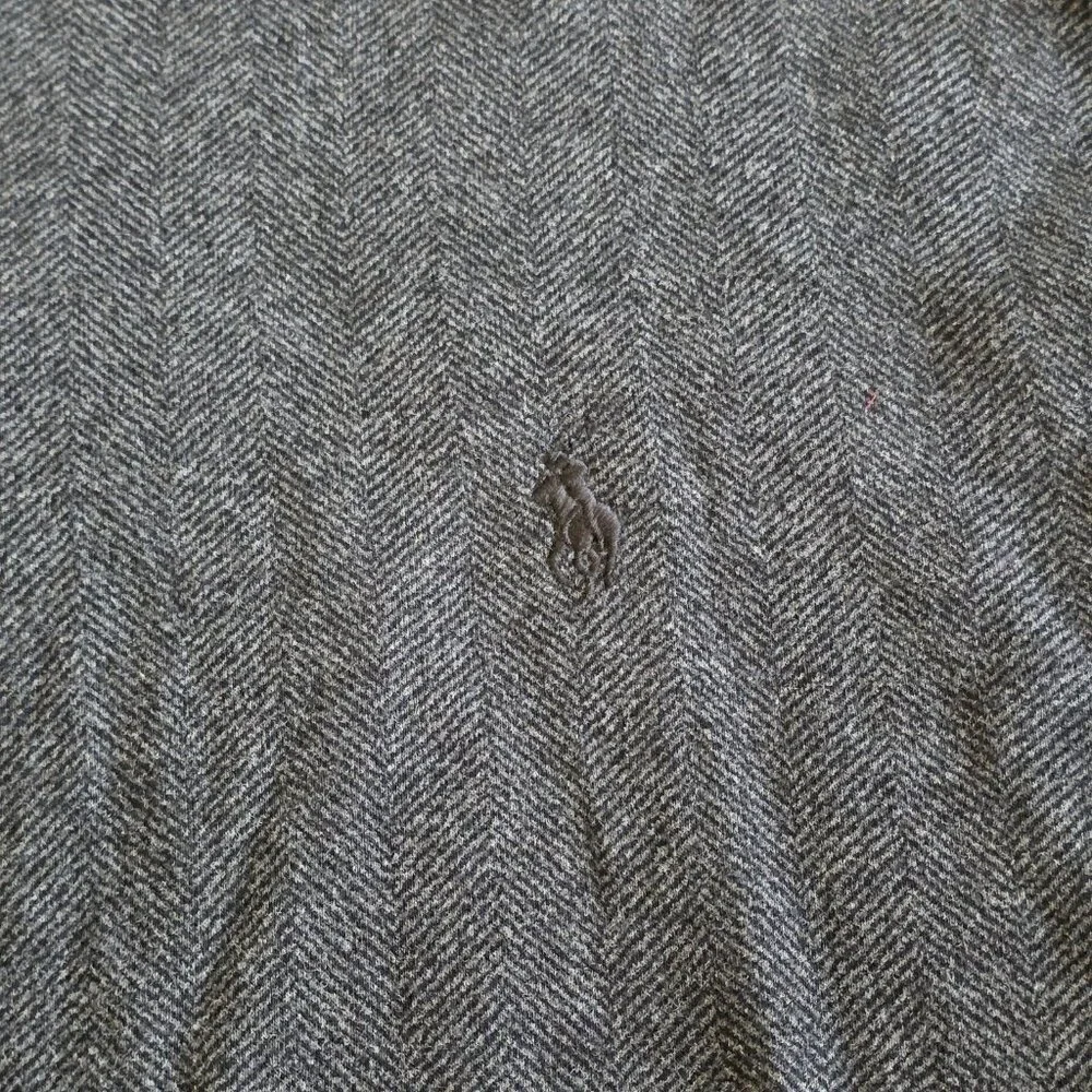 Polo Ralph Lauren Polo Sweater Mens XL Gray LS 1/4 Zip Mock Neck Classic Preppy - Picture 11 of 16